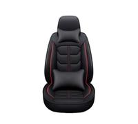 Couvre Sieges Housse De Siège Voiture En Cuir Pour Fiat Tous Les Modèles Pour 500 500L 2007-2014 Pour Punto Pour Bravo Pour Viaggio Pour Freemoauto 5 Sièges Couverture Siège Auto(Black Red pillow 1)
