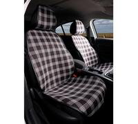 Couvre-sièges pour BMW X1 à partir de 2009, Noir/Rouge, Lot de 2, Kansas