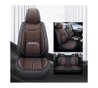 Couvre Sieges Pour Civic Universal Ensemble Complet Housses Siège Voiture En Cuir PU Imperméables Accessoires Intérieurs(Brun)