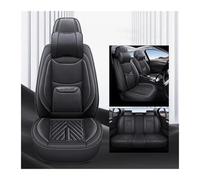 Couvre Sieges Pour Civic Universal Ensemble Complet Housses Siège Voiture En Cuir PU Imperméables Accessoires Intérieurs(Black+cushion)