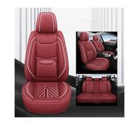 Couvre Sieges Pour Civic Universal Ensemble Complet Housses Siège Voiture En Cuir PU Imperméables Accessoires Intérieurs(Rouge)
