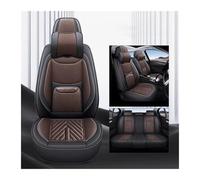Couvre Sieges Pour Civic Universal Ensemble Complet Housses Siège Voiture En Cuir PU Imperméables Accessoires Intérieurs(Brown+cushion)