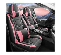 Couvre Sieges Pour Nissan Pour Versa Ensemble Complet Housses Siège Voiture En Cuir Imperméables Universelles Accessoires Automobiles(Pink+cushion)