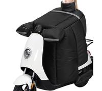 Couvre-tablier de jambe de moto-doublure matelassée imperméable, couvre-jambe chaud en peluche, accessoire de conduite isolé avec intérieur doux, équipement de protection pour scooter, conduite d'hive