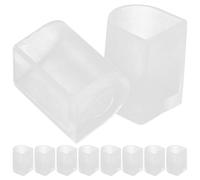 Couvre-talons Antidérapants PVC Transparents 12 Pièces pour Talons Hauts | Stabilité Renforcée, du Bruit, Taille 2,2x1,5x0,1cm, pour Mariages Extérieurs et Lieux Calmes