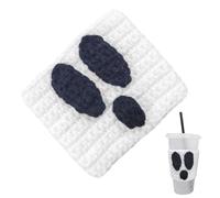 Couvre-tasse en tricot | Cutes tasses à eau tricotées à la main, manches isolantes confortables, housses de tasse à tricoter avec isolation thermique pour thé, café, jus de fru
