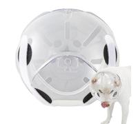 Couvre-tête de Chat - Muselière Transparente, Capuchon Respirant | Accessoire Anti-Morsure pour toilettage, Bain et Rasage, Idéal avec Embout réglable en Situation de Stress ou agressivité