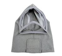 Couvre-tête de Chien léger pour Installation en intérieur, Capuche en Polyester Respirant avec Couverture de Cou Stable à Crochets et Boucles, Capuche Respirante pour Chien, Couvre-tête réglable, de