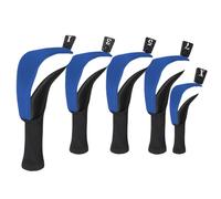 Couvre-tête de club de golf -12,2 pouces Couvre-tête de golf, putters légers pour olfeurs, couvre-chef hybride glf 5 pièces protecteur de cou | Coiffure hybride confortable avec étiquettes numerich