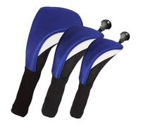 Couvre-tête de club de golf - étui en maille à col long de 3 pièces, ensemble de couvre-tête bâtons, couvre-conducteur batte | pour hommes et femmes amateurs de sport, joueurs de conduite