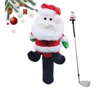 Couvre-tête de club de golf - Housse de conducteur en bois de parcours d'arbre de Noël - Protection en peluche pour maillet hybride voyage extérieur intérieur pratique quotidienne conduite terrain de