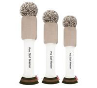 Couvre-tête de club de golf tricoté, cache-tête hybride pour pilote fairway - Couvre-tête souple pour batte Couvre-tête en tricot 3 pièces - Couvre-tête de golf avec protection légère et col l