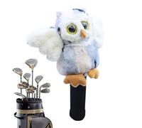 Couvre-tête de conducteur de chouette - Housse en polaire douce de 32 x 10 cm, protection de tête de club de golf en peluche, manchon en bois de parcours | Accessoire de golf mignon, accessoire de