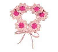 Couvre-tête de fleur texturé en crochet avec construction en polyester doux pour le contrôle des cheveux errants et une utilisation quotidienne d ' accessoires
