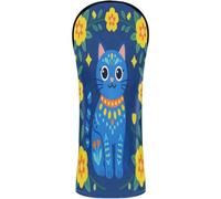 Couvre-tête de golf avec étiquette numérotée conçue pour s'adapter à tous les bois et conducteurs, motif floral ukrainien, drapeau ukrainien, style Vyshyvanka