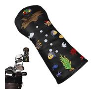 Couvre-tête De Golf - Protecteur Imperméable Avec Petits Motifs De Poissons, Numéro D'identification, Fournitures De Golf, Doublure En Flanelle Douce, Couche Extérieure En PU Durable, Pour Fers Hybrid