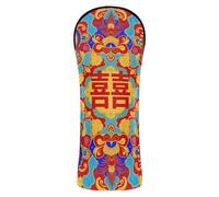 Couvre-tête de golf traditionnel chinois à cinq dragons avec étiquette numérotée pour les clubs de golf pilote/bois de parcours/hybrides pour femme