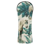 Couvre-tête de golf Tropical Poney Blu Ray blanc cassé étanche avec étiquette numérotée pour bois de parcours hybride