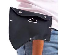 Couvre-tête De Hache - Étui De Hache En Cuir Artificiel Noir Avec Double Boucle | Housse De Protection Épaisse Pour Lame De | Accessoires De Camping Sûrs Et Réutilisables Pour Les Sorties De