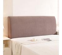 Couvre tête de lit extensible Tout compris Housse de tête de lit Housses pour tête de lit en bois, tissu, cuir ou capitonné Housse de protection universelle anti-poussière et lavable(180x80cm,Brown)