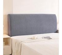 Couvre tête de lit extensible Tout compris Housse de tête de lit Housses pour tête de lit en bois, tissu, cuir ou capitonné Housse de protection universelle anti-poussière et lavable(120x50cm,Dark Gra