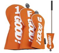 Couvre-tête de putter de golf, couvre-têtes en bois de golf, couvre-tête de club en cuir PU imperméable - Protecteur de putter de maillet portable pour une utilisation en extérieur