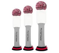 Couvre-tête hybride pour fairway driver, couvre-tête hybride pour golf | Couvre-tête souple pour batte Couvre-tête en maille 3 pièces - Couvre-tête de golf avec protection légère et col long pour les