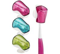 Couvre-Têtes De Brosse À Dents Portables De Voyage Avec Support Mural À Ventouse - Lot De 3 (Rouge, Bleu, Vert) Pour Une Hygiène Optimale