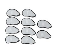 Couvre-têtes de Club de Golf, 10 pièces de Taille Moyenne, Doublure de Protection Douce, Tissu en de Nylon Respirant pour Clubs de Golf, idéal pour Les Voyages et Les Tournois (Grise)