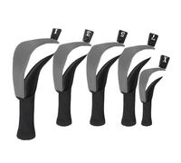 Couvre-têtes de Club de Golf - Couvre-Chefs de GOF de 12,2 Pouces, putters de tête légers pour golfeurs, 5 pièces de Protection du Cou de Couvre-Chef Hybride de Golf | Couvre-Chef Hybride Confortable
