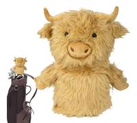Couvre-têtes de Golf en Forme d'animaux, Protection du conducteur de Vache, Couvre-Clubs de Golf Souples, Clubs de Fairway et de maillet, Protection des Parcours extérieurs et du Practice, Accessoire