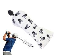 Couvre-têtes de Pilote de Golf, Couvre-Clubs de Golf | Couvre-Clubs en Cuir PU Couvre-têtes de en Fer et cale | en Fer avec Motif tête de Mort, Couvre-Chef de Golf, imperméable et él