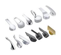 Couvre-têtes pour robinets Poignée de commutateur de robinet chaud-froid de cuisine salle de bains, couvercle de remplacement de robinet mitigeur de lavabo en or noir 35mm/40mm, accessoires de robinet