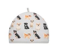Couvre-théière isotherme pour théière de petite, moyenne et grande théière | Design amusant et tendance pour anniversaire, Noël, cuisine, maison - Jolis chats, 35 x 27 x 3 cm (chiot mignon)
