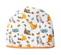 Couvre-théière isotherme pour théière de petite, moyenne et grande théière | Design amusant et tendance pour anniversaire, Noël, cuisine, nouvelle maison - Jolis chats, 35 x 27 x 3 cm