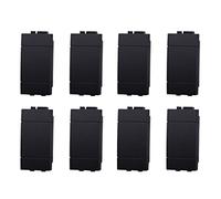 Couvre-touches pour trou faux pôle 1P 1 module/place, compatible avec Bticino Living Light (8, noir)
