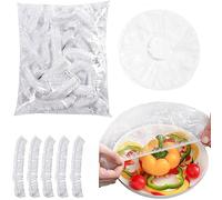 Couvre Tout Alimentaire*200pcs, ACTOYS Sacs de Conservation Frais, Couvercle de Protection Alimentaire élastiques, Couvre Plat Plastique Extensible Transparent, Ou Comme Bonnet de Douche,Mini-Serre