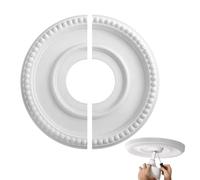 couvre-trous pour plafond - couvre-ventilateur de plafond - Panneau PU diamètre intérieur 10 cm externe 31,5 cm pour cave, installations scolaires, salle de théâtre, plomberie, trou