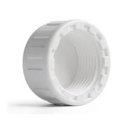 Couvre-tube PVC Couper le capuchon de bloque du tuyau, PVC Femelle Feme Faste Pipe Adapter le capuchon Blanking pour les joints et les tuyaux d'étanchéité blanc 32mm