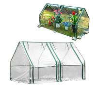 Couvre-Tunnel de Culture Portable - Hauteur de paroi en extérieur Greenhouse Sunshade Covers Polytunnel Polytunnel Greenhouses pour la Salle d'isolation extérieure avec des Portes enroulées pour Une