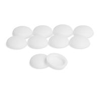 Couvre-vis pour vis à tête bombée blanches, 10 pièces, couvre-vis pour vis de rebord de fenêtre (Diamètre extérieur : 16 mm, Diamètre intérieur : 12 mm, Hauteur : 5,0 mm)
