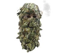 Couvre-Visage Camouflage Feuillu,Casque de Dissimulation Airsoft - Couvre-Visage Ghillie Camouflage | pour Camping Randonnée Observation Oiseaux Spectacles Fêtes Costumées Acteurs Théâtre Cinéma