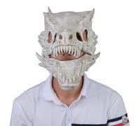 Couvre-visage en os de dragon en latex, Couverture complète du visage du crâne effrayant dragon, Crâne Effrayant Horreur Dinosaure Crâne Face Cover Costume Party Props