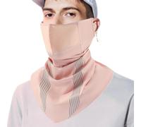 Couvre-visage multifonctionnel - Cagoule légère pour le sport | accessoire mode respirant pour cyclisme, sport, extérieur, moto, randonnée, déplacement, Ice Plum Powder, [m]