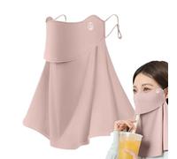 Couvre-Visage Solaire Femmes,Cache-Cou Léger Demi-Couverture Anti-UV | Cache-Cou Cyclisme Femmes pour Randonnée Sport Marche Activités Extérieur