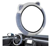 Couvre-Volant - 14,96 Pouces Furry Grip | Peluche antidérapante - Accessoire de Voiture Chaud pour l'hiver pour Femmes, Voitures, camions, SUV, berlines, intérieur Confortable et Respirant, Mise