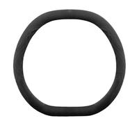 Couvre Volant Accessoires De Couverture Volant Voiture en Cuir Suédé pour Lincoln pour Nautilus 2023 2024 2025(Black5)