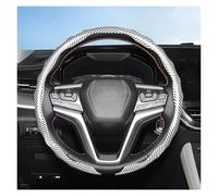 Couvre Volant antidérapant Housse Volant Texturée À Clipser Design Sport Ondulé Coque Protection pour D-Max Mu-X pour N-Series Elf pour Forward(Blanc)