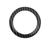 Couvre-Volant Aramox, Garnitures de Couvre-Volant en Fibre de Carbone, Anneau de Remplacement de L'emblème du Volant pour Smart Fortwo/Forfour 453 2015-2021