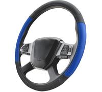 Couvre Volant Camion 44-46 cm Noir Bleu Simili Cuir | Housse de Protection Taille Lkw - 44-46 cm Bleu Camion